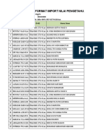 Import English Knowledge Grades