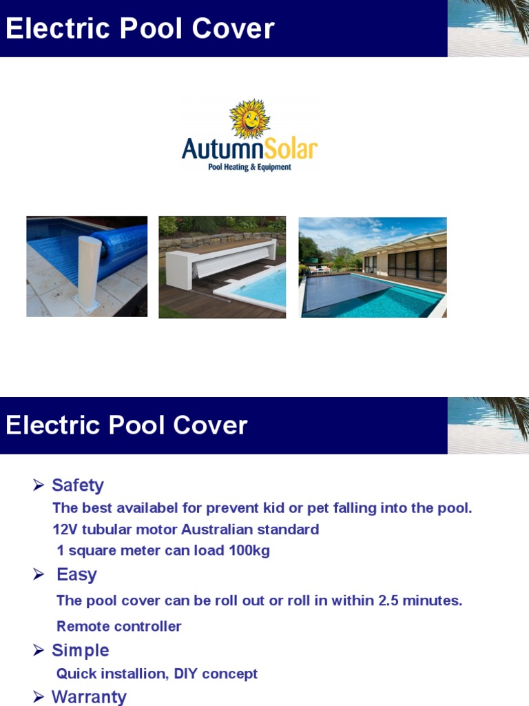 Catalog For Electric Pool Cover | PDF