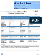 Government of Punjab State Scholars Portal Scholarship Application Forms