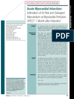 Estimation of At-Risk and Salvaged Myocardium at Myocardial Perfusion SPECT 1 Month After Infarction