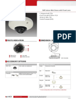 Photo Indication Dimension Diagram: 1MP Indoor Mini Dome With Fixed Lens