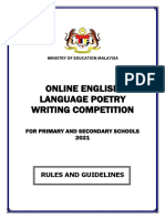 Online English Language Poetry Writing Competition: Rules and Guidelines