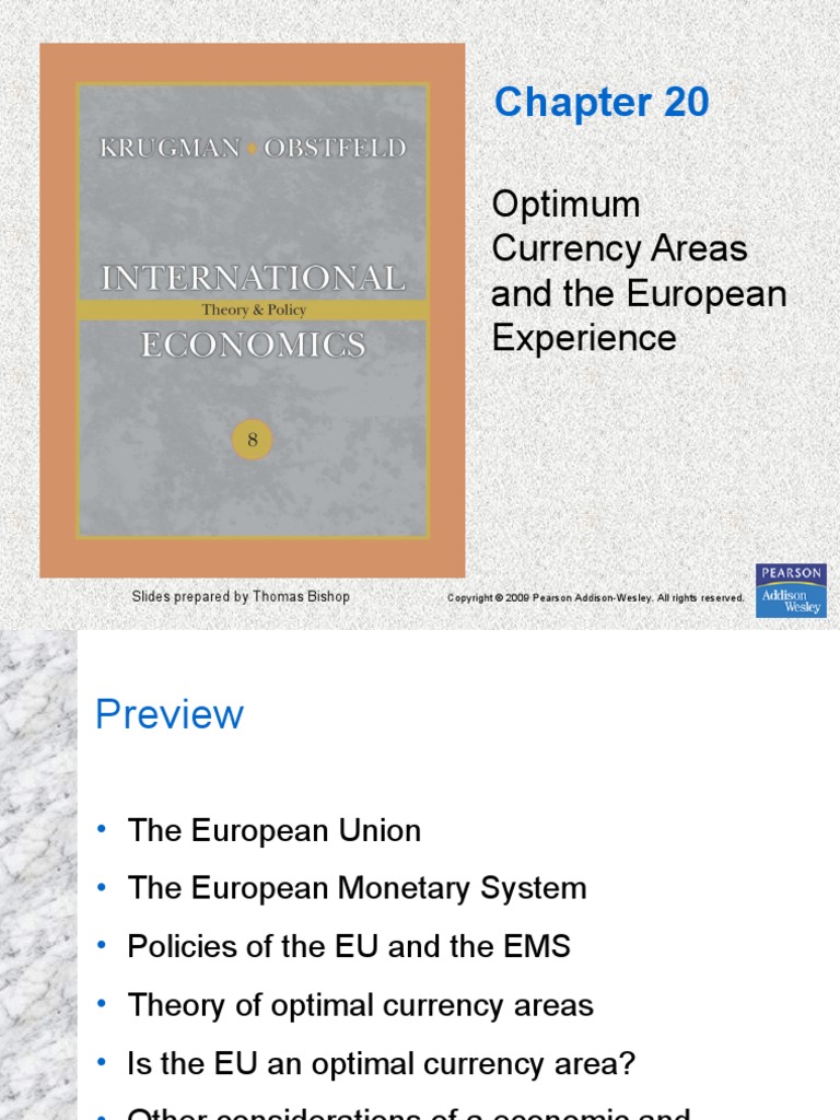 Optimum Currency Areas and The European Experience: Slides Prepared by ...