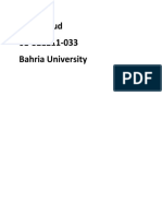 Shiza Daud 01-321211-033 Bahria University