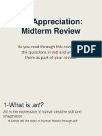 Art Appreciation: Midterm Review