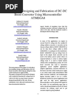 Modeling, Designing and Fabrication of DC-DC Boost Converter Using Microcontroller Atmega8