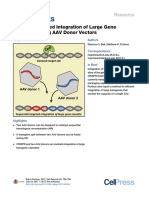 CRISPR-Mediated Integration of Large Gene Cassettes Using AAV Donor Vectors