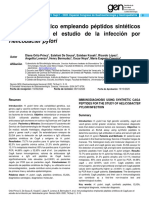 Inmunodiagnóstico Empleando Péptidos Sintéticos de Caga para El Estudio de La Infección Por