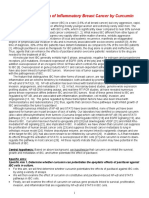 Chemosensitization of IBC by Curcumin