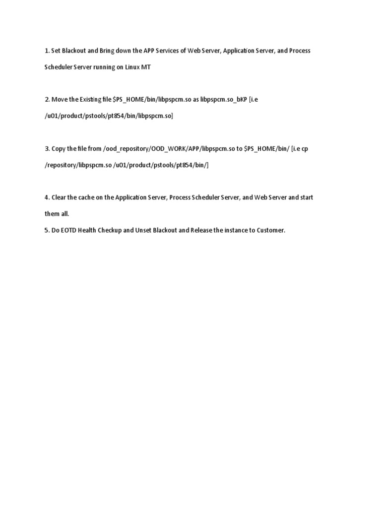 Linux Server Maintenance Steps | PDF | Computers | Technology & Engineering