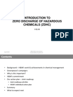 Introduction To Zero Discharge of Hazardous Chemicals (ZDHC)