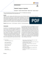 Covid-19 Pandemic and Bariatric Surgery in Argentina