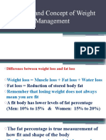 Meaning and Concept of Weight Management