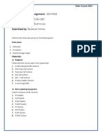 Bio-Chemistry Lab Assignment: SDS-PAGE Registration No: FA20-BSI-080 Submitted To: Mam Bushra Ijaz Submitted By: Baseerat Fatima