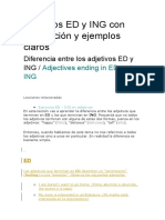Adjetivos ED y ING Con Explicación y Ejemplos Claros