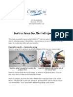 Instructions For Dental Injections