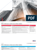 Ifrs at A Glance IFRS 12 Disclosure of Interest: in Other Entities