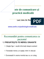 PsyMed - Curs 7 - Comunicare Medicala AM