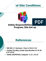 General Site Conditions: Safety Responsibilities, Safety Program, Site Set-Up