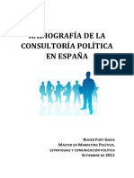 Radiografia Consultoria Politica en Espana