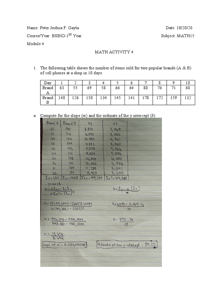 Regression Analysis and Predictions | PDF | Applied Mathematics ...