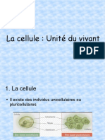 Chapitre 3 La cellule - les organites