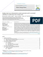 Cooling Water Use in Thermoelectric Power Generation and Its 2018 Water Ene