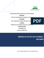Minería de Datos (Data Mining) Resumen Veronica Alejandra