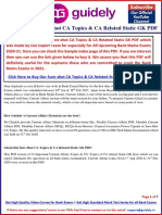 Sample Index - Sureshot CA Topics & CA Related Static GK PDF