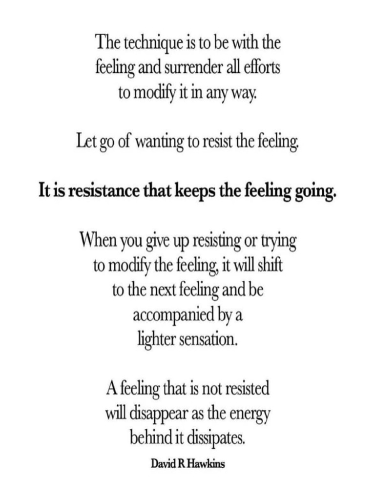 Letting Go Technique | PDF
