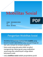 Bentuk Mobilitas Sosial Irvan