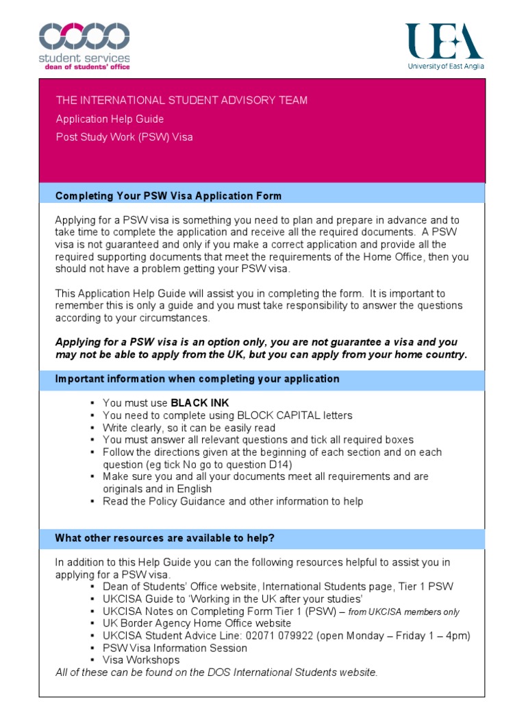 The International Student Advisory Team Application Help Guide Post ...