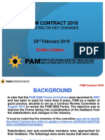 Key changes in PAM Contract 2018
