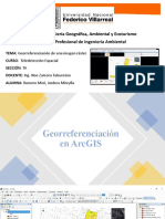 Georeferenciación de Una Imagen en ArcGIS
