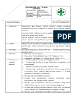 SOP Pencabutan Gigi Dengan Topikal Anestesi