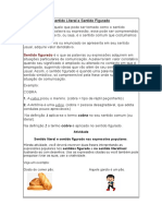 Atividade de Sentido literal e figurado PDF