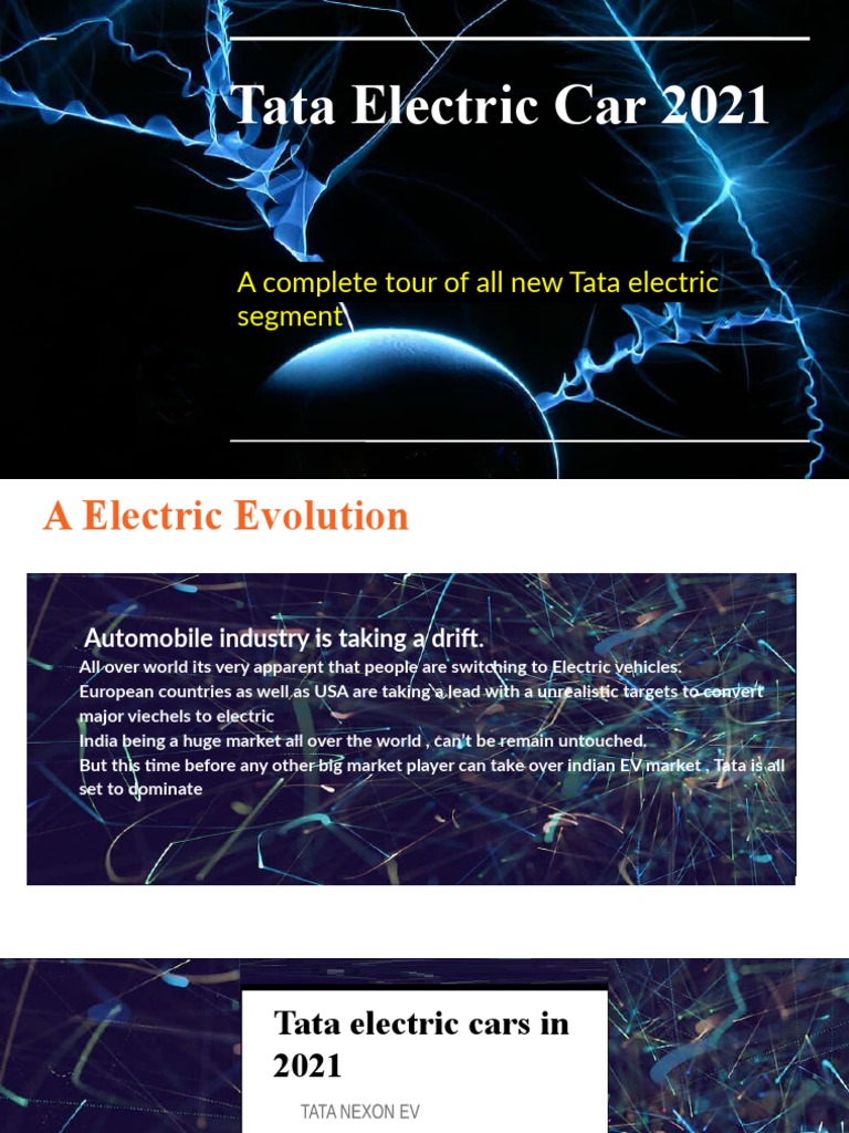 Tata Electric Cars Overview 2021 | PDF | Technology & Engineering