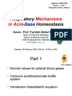 Respiratory - Homeostasis: Mechanisms in Acid