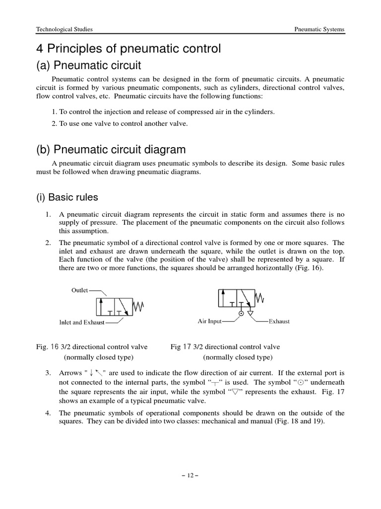 4 Principles of Pneumatic Control PDF Valve Pneumatics