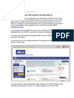 Guide to Accessing your PDH Certificate v2012