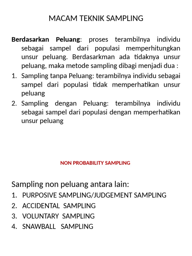 Contoh Judgement Sampling dalam Penelitian | PDF | Metode & Bahan Ajar ...