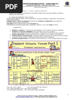 Institución Educativa Juan Pablo Ii: Area: Inglés Grado: 7° Topic: Simple Present