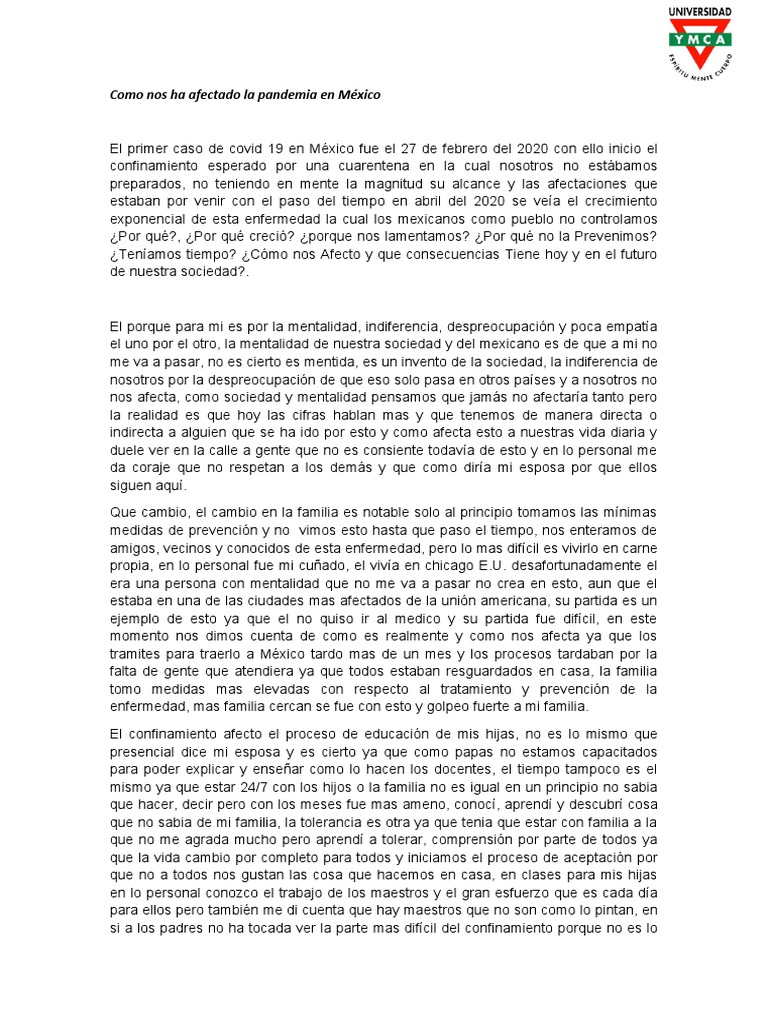 Impacto de la pandemia en México | PDF | México | Salud y bienestar
