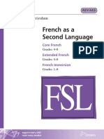 French as a Second Language-2013 Ontario Curriculum Guide