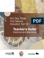 It's Our Time- First Nations Education Tool Kit Teacher's Guide Manitoba