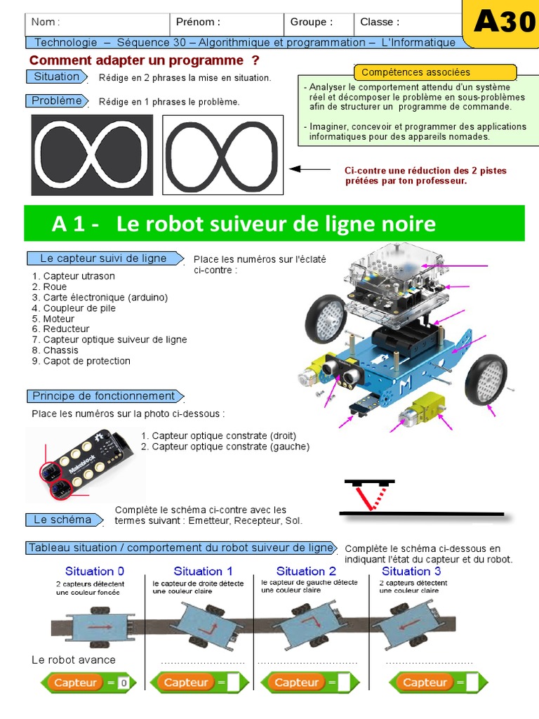Activité Le Robot Mbot Système Automatisé Correction A Le Robot Suiveur de Ligne V4 | PDF | Programme informatique |  Programmation