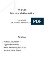 CS 2336 Discrete Math Sets Functions Lecture