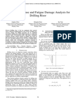 Dynamic Response and Fatigue Damage Analysis For Drilling Riser