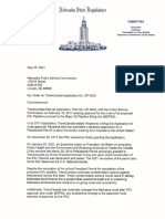 Nebraska State Sen. Eliot Bostar & Sen. Adam Morfeld letter to PSC re: Keytone XL
