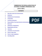 Punjab Commission For Regularization of Irregular Housing Schemes Ordinance 2021 PDF